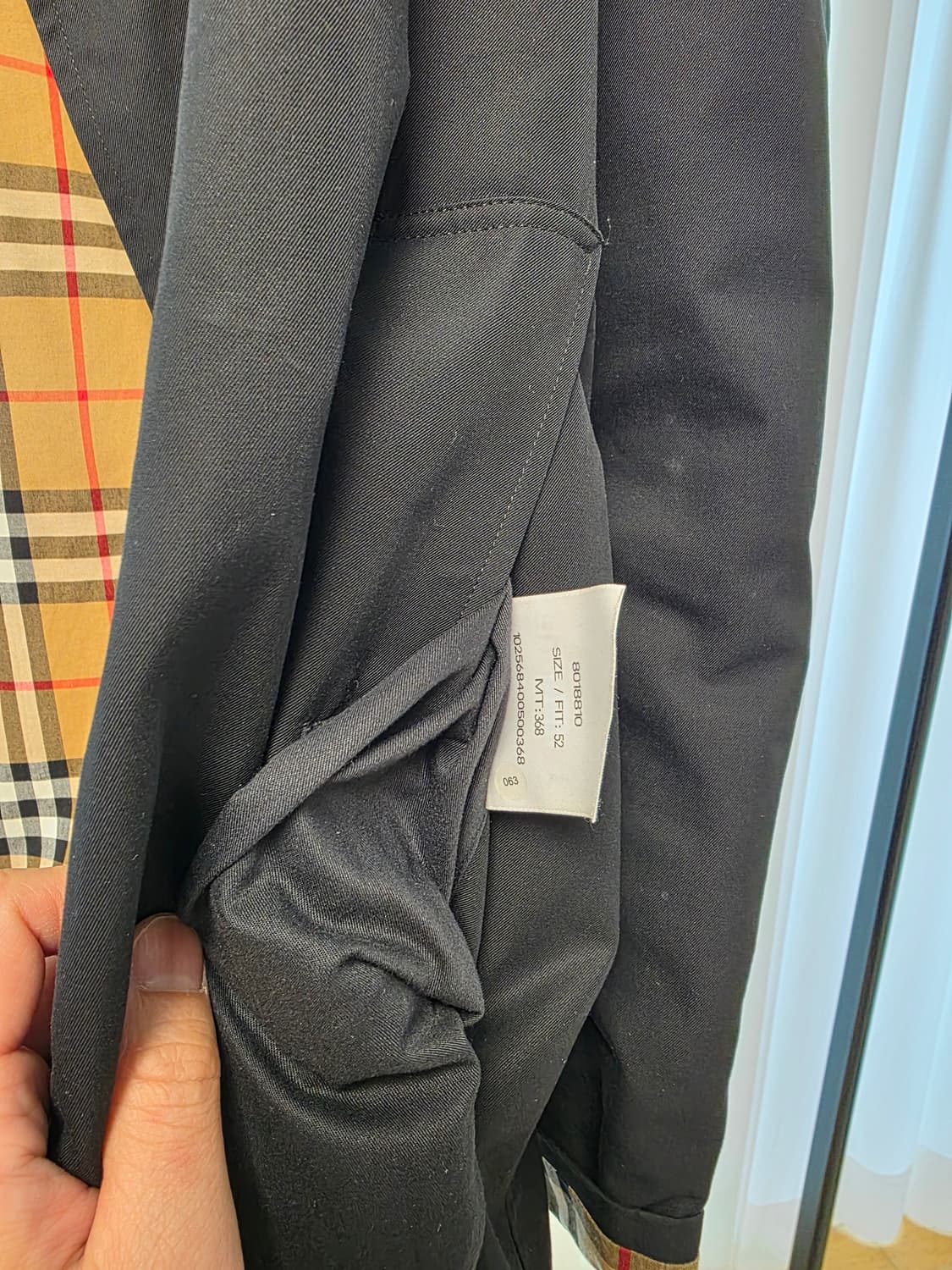버버리 캠든 카코트 블랙 52사이즈 상품이미지6