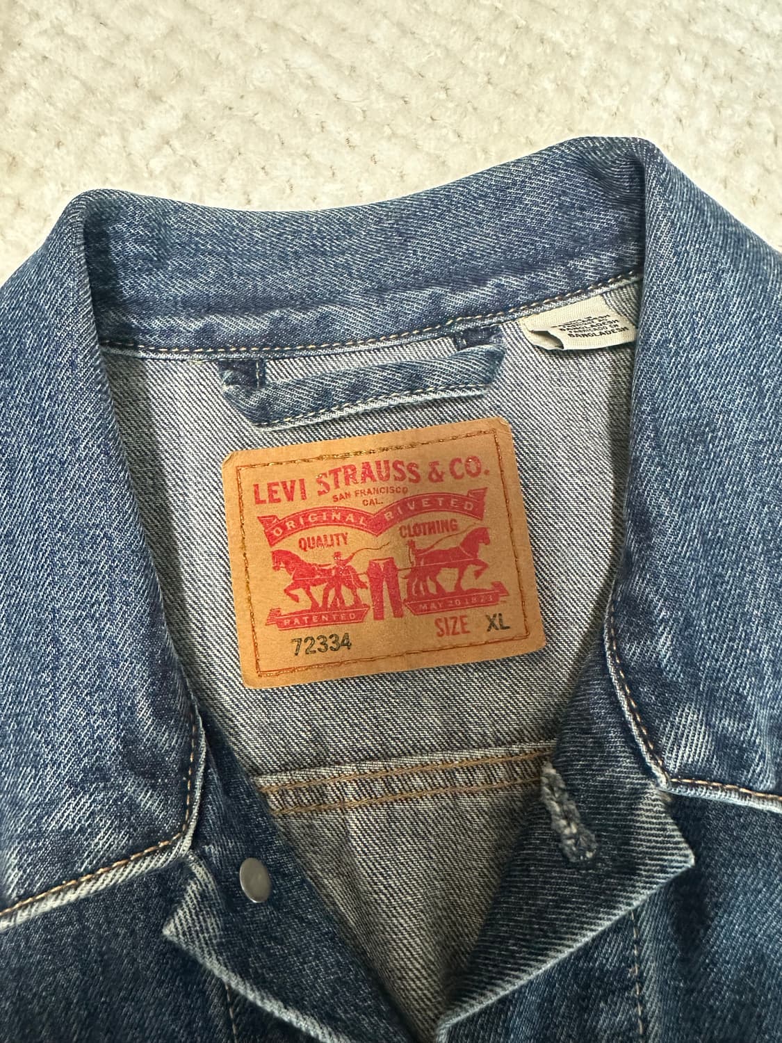 리바이스 타입3 트러커 지켓 미디엄 인디고 XL 상품이미지3