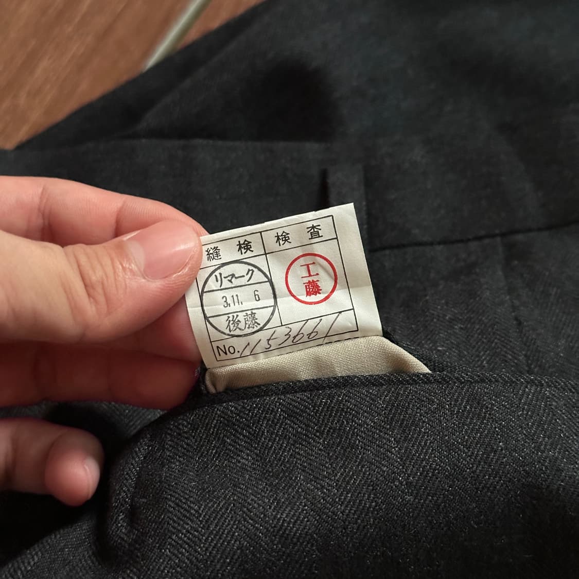 Vintage herringbone pintuck trouser 상품이미지4