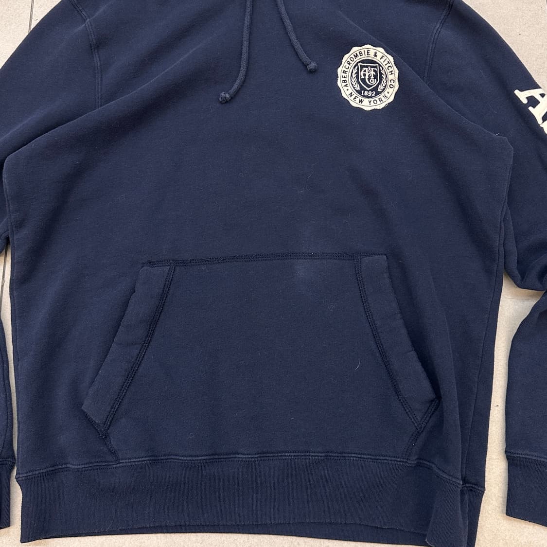 아베크롬비 사이드 로고 후드티 네이비 상품이미지6