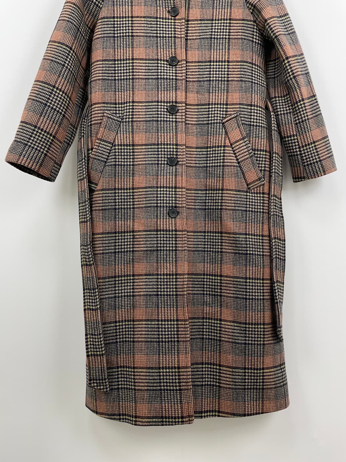 앤아더스토리즈 만테코 울 혼방 체크 코트 상품이미지7