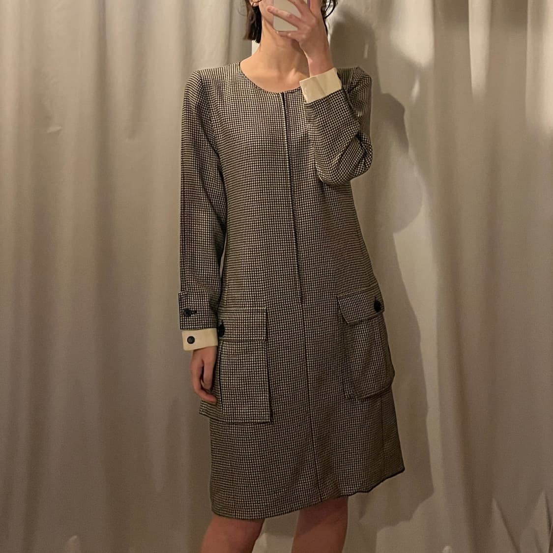 발렌티노 하운드투스 체크 원피스 상품이미지1