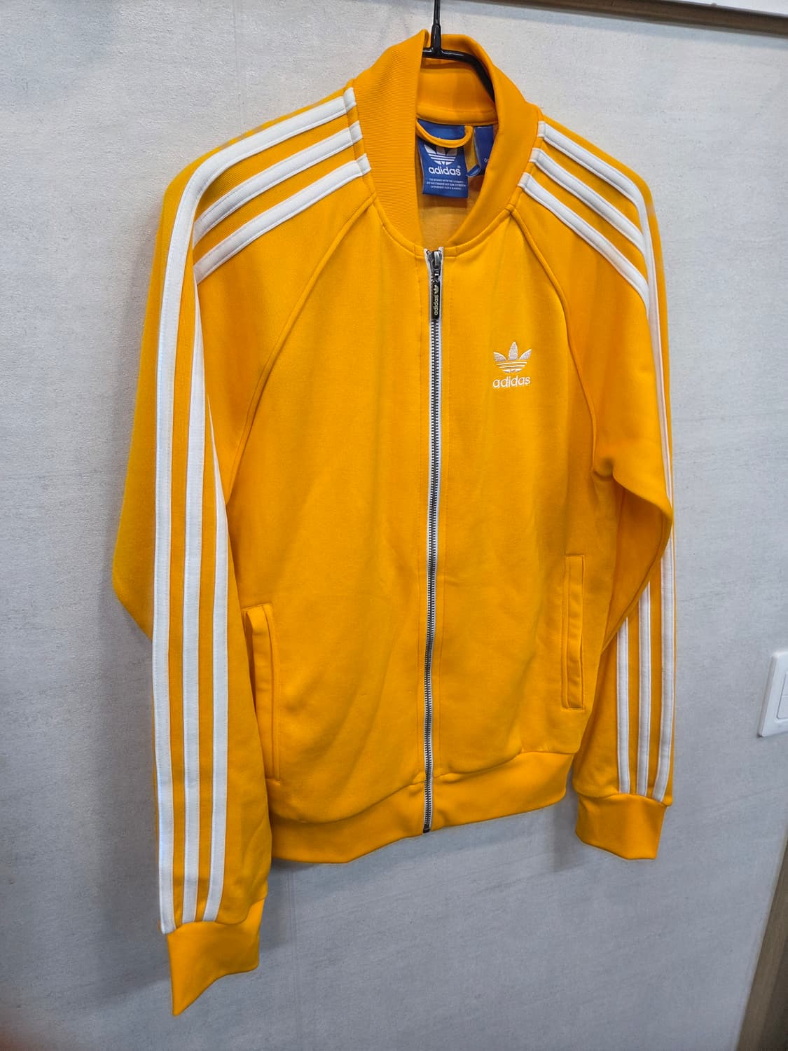 아디다스 슈퍼스타 트랙탑 져지 노랑 90 상품이미지5