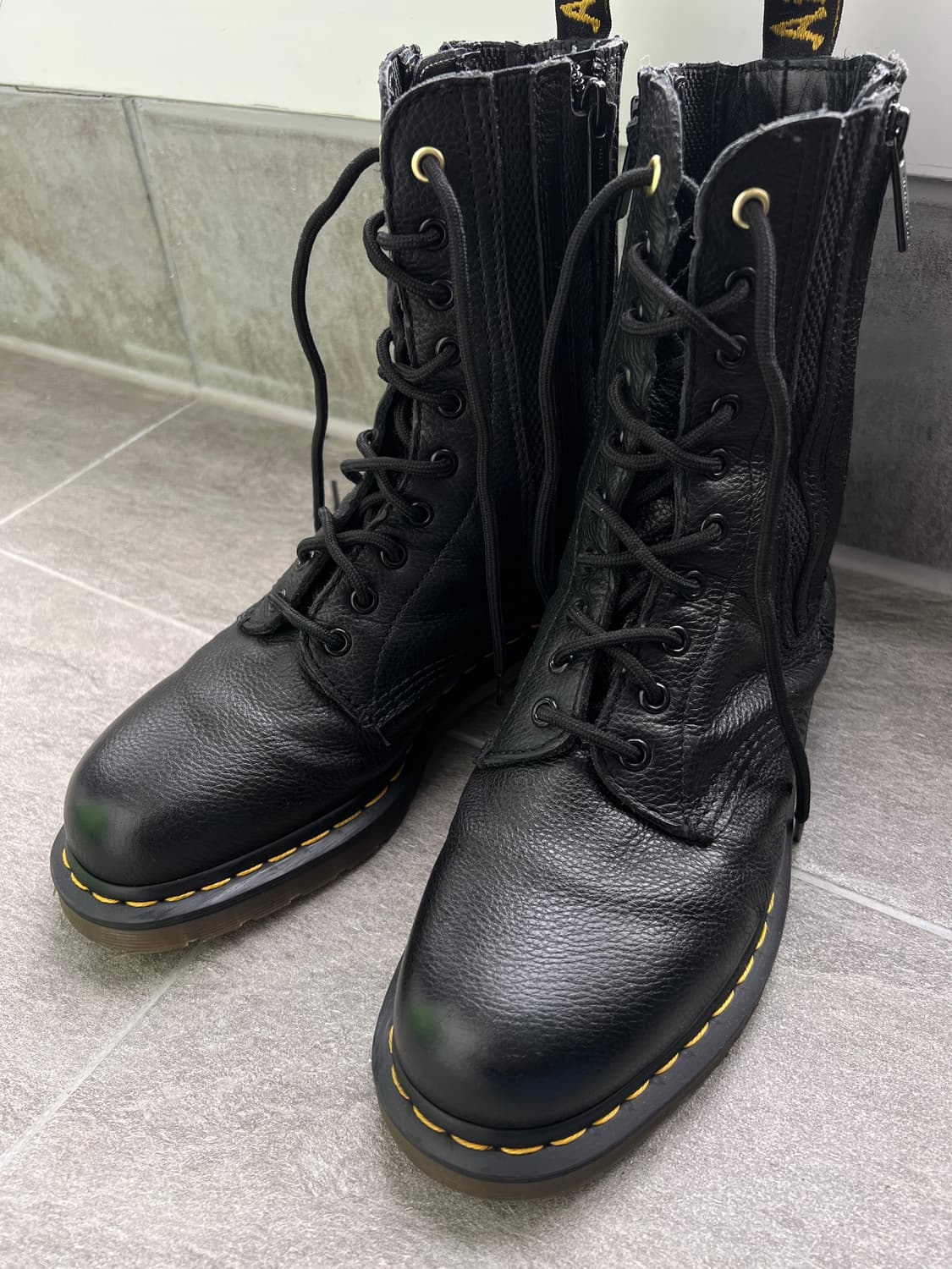 요지야마모토 X 닥터마틴 부츠 1490 Double zip 상품이미지1