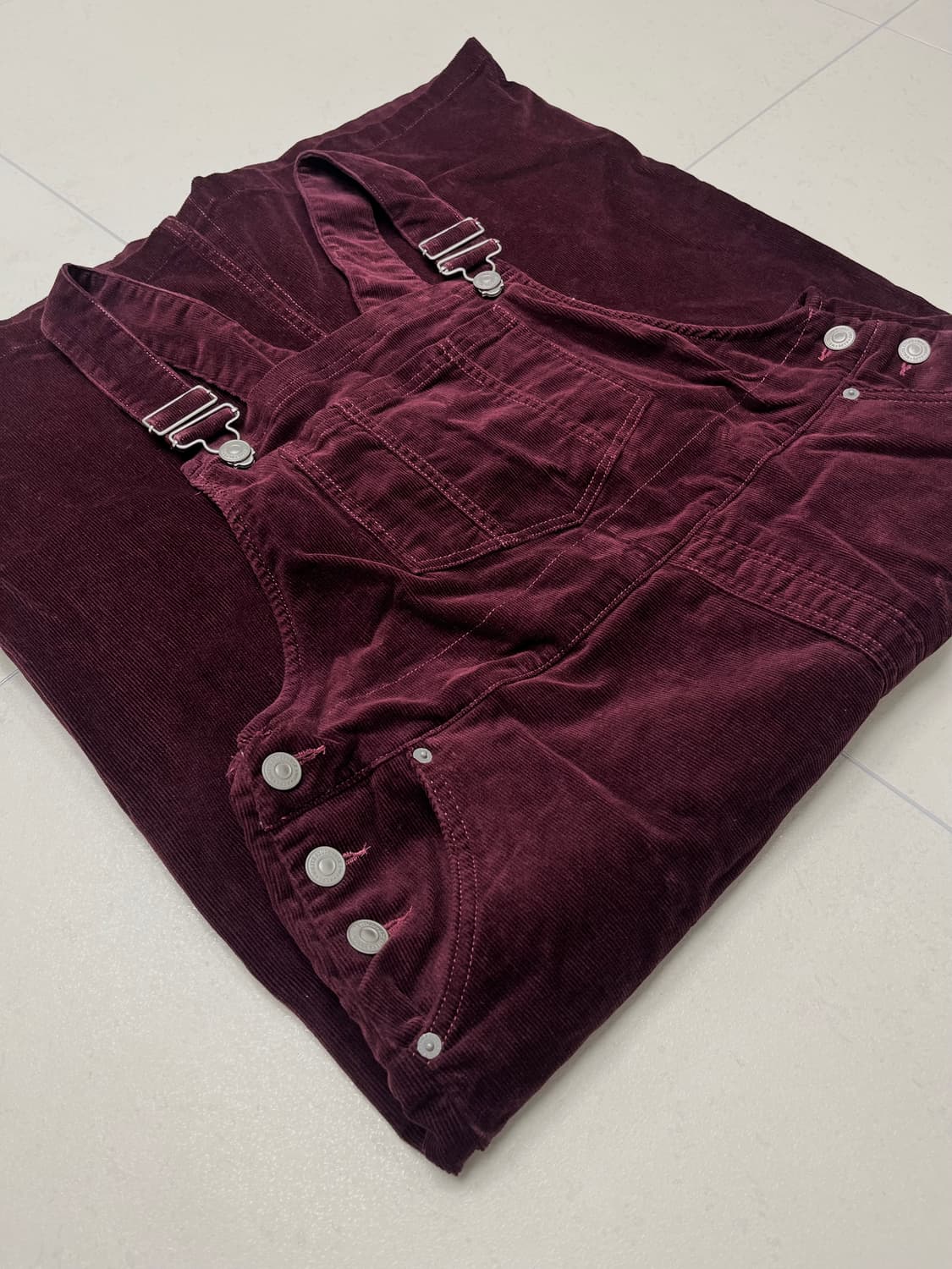 빈티지 오버롤 멜빵치마 상품이미지3