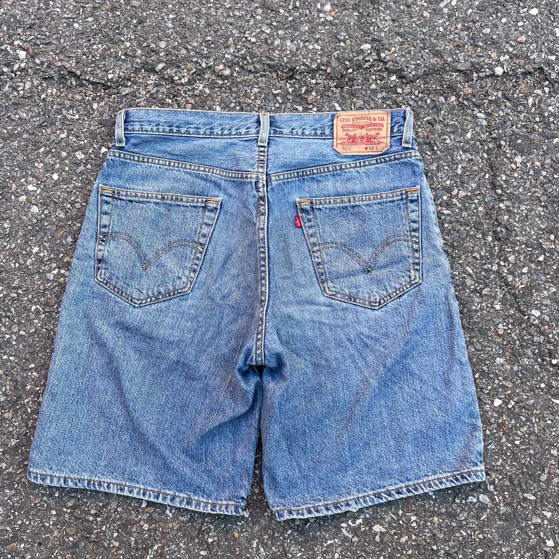 90년대 멕시코 생산 리바이스 550 데님 반바지 상품이미지5