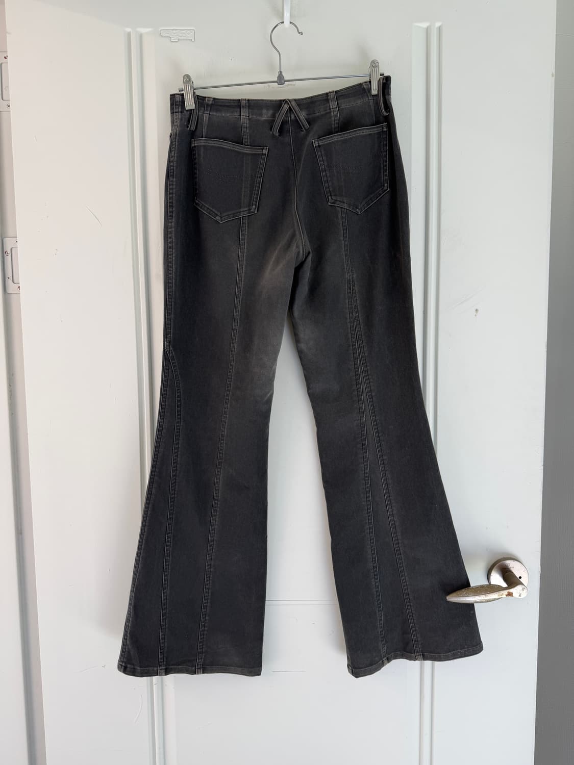 일본빈티지 흑청 디테일 부츠컷 데님팬츠 상품이미지6