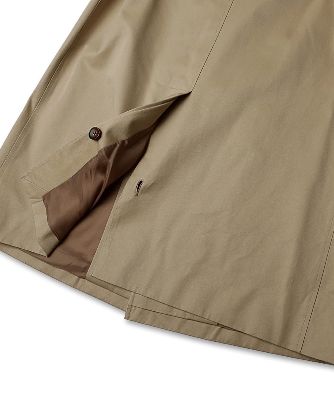 링자켓 [Ring Jacket] 베이지 코튼 히든버튼 나그랑 코트 상품이미지6