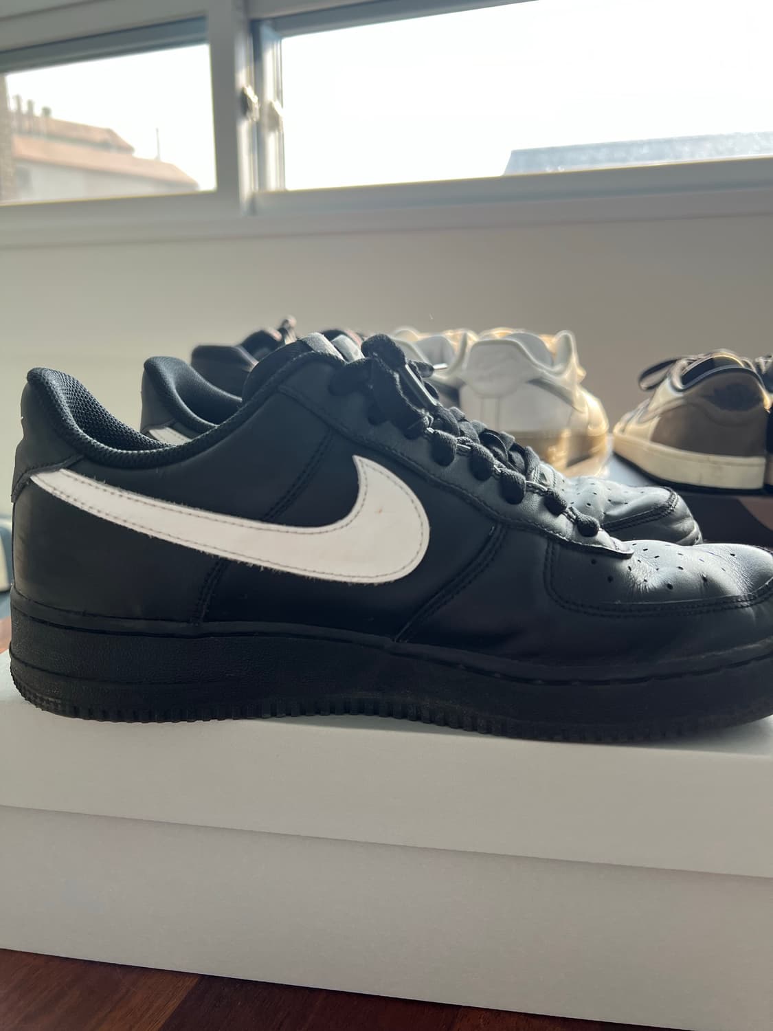 나이키 에어포스 블랙 화이트 285 상품이미지5