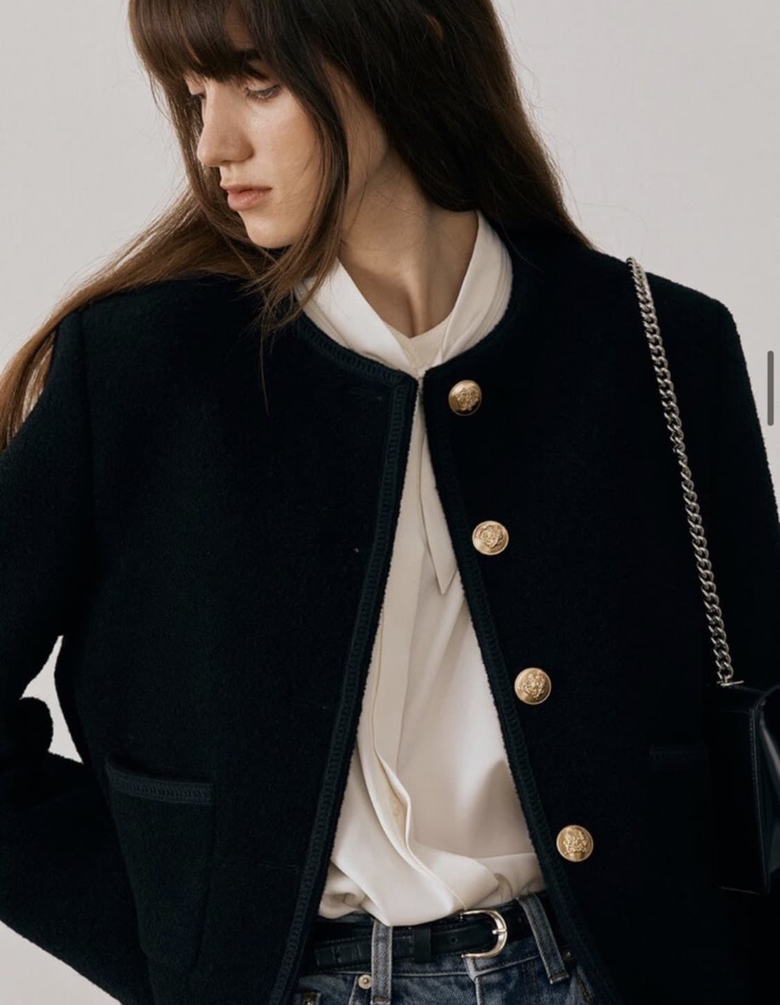 던스트 클래식 버클 트위드 자켓 S 상품이미지5