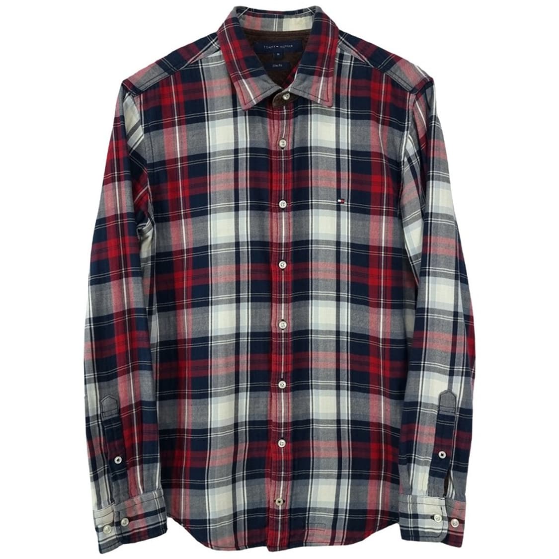 [타미힐피거] 로고 자수 빈티지 체크 셔츠 M19924 상품이미지2