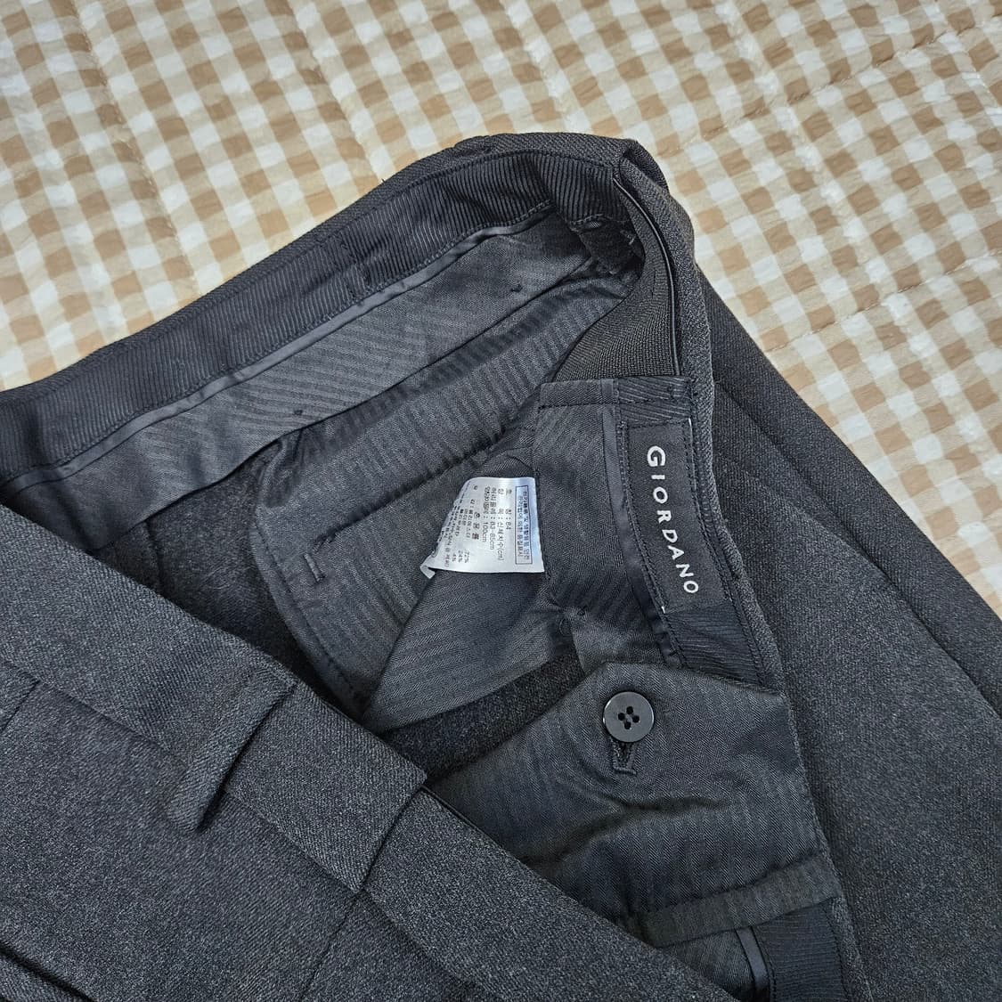 지오다노 추동 스판 슬랙스 바지 남자32~33 상품이미지2