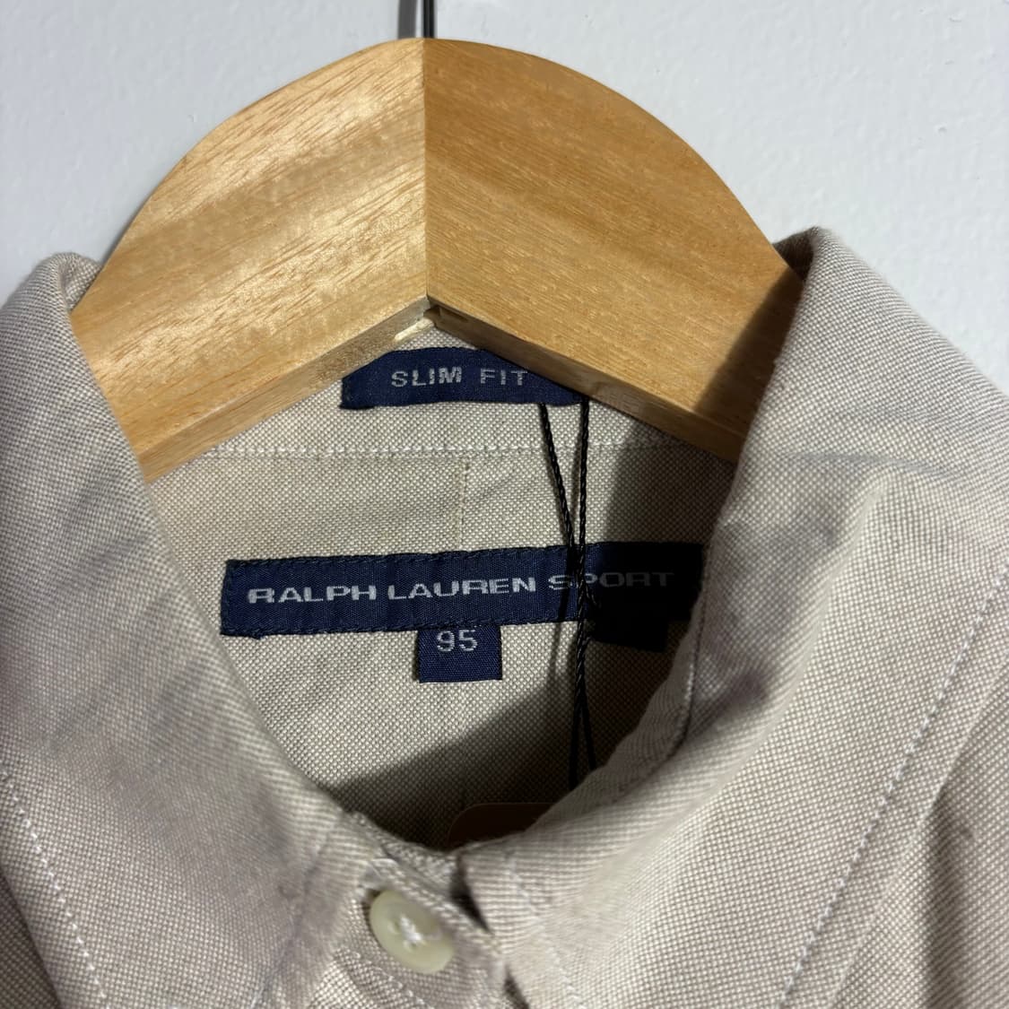 폴로 랄프로렌 베이지 슬림핏 버튼다운 셔츠 (무료배송) 상품이미지3