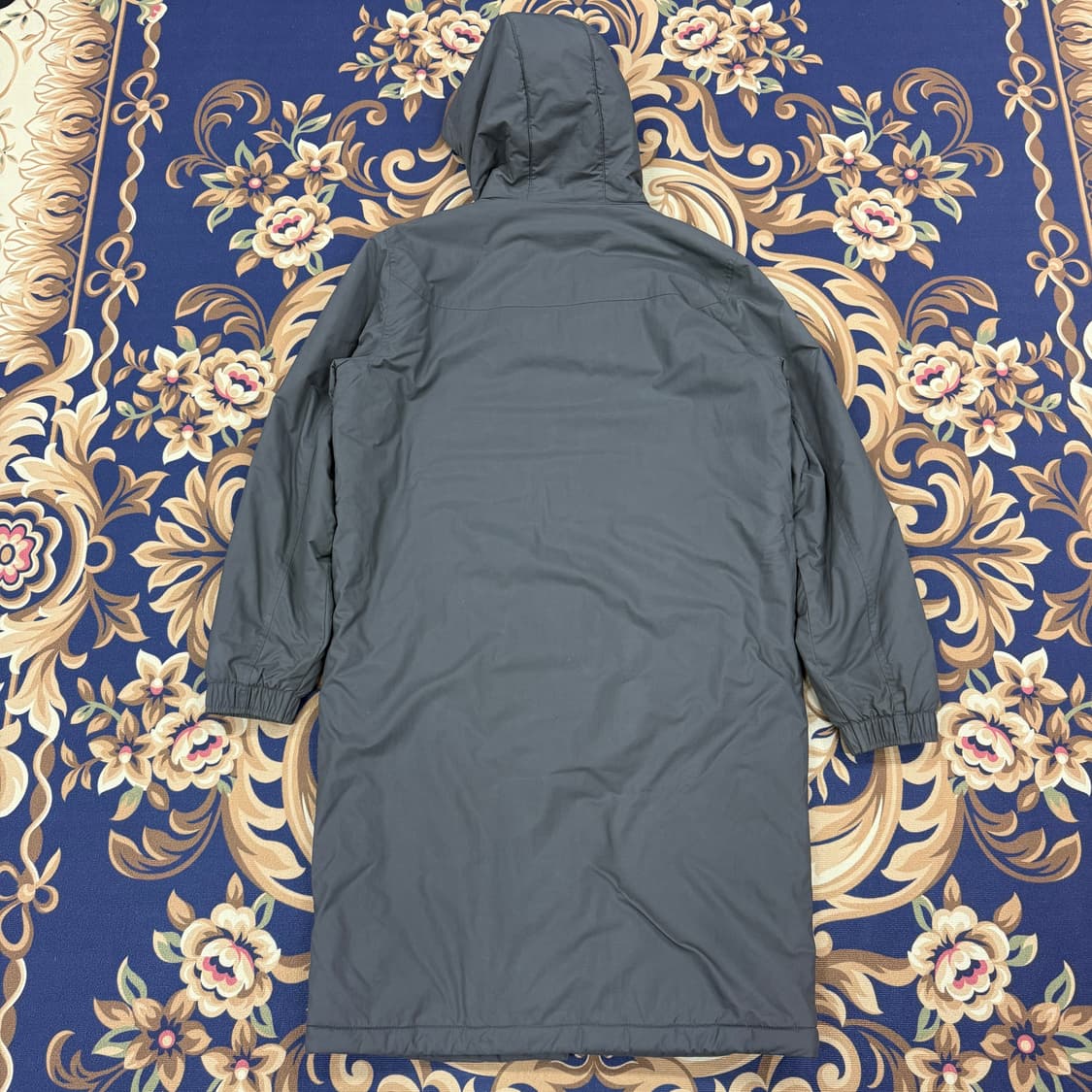 (M)푸마 Puma 아스날 17/18 벤치 코트자켓(차콜,2Way지퍼) 상품이미지5