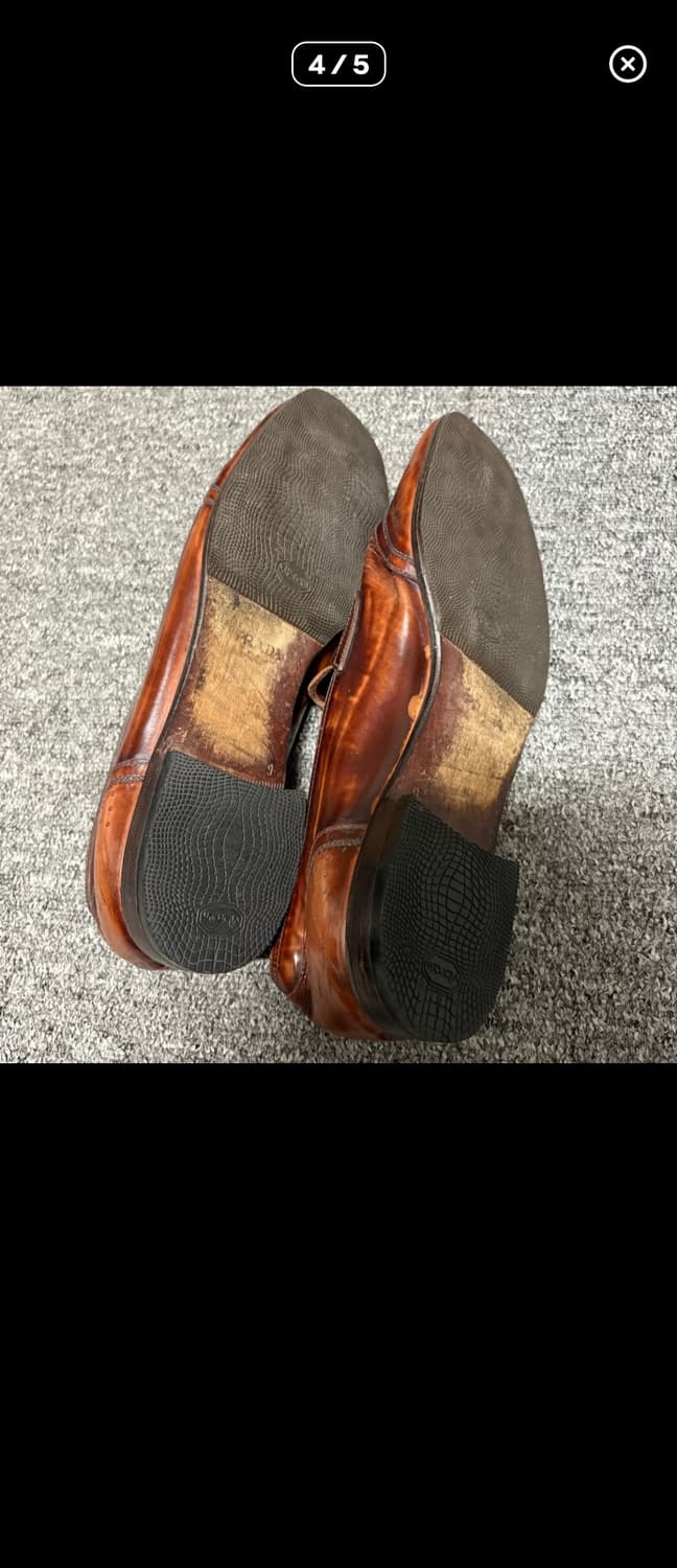 빈티지 프라다 로퍼 브라운 9사이즈 상품이미지2