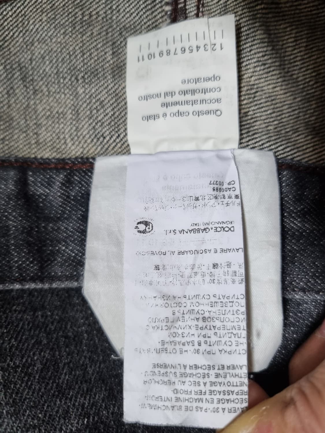 돌체앤가바나 데미지 그레이 데님팬츠 상품이미지5