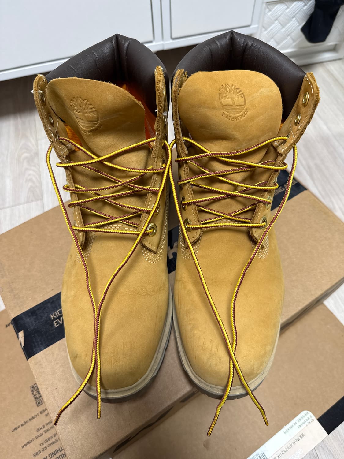 팀버랜드 래드포드 6인치 워터프루프 부츠 위트 브라운 - 와이드 상품이미지2