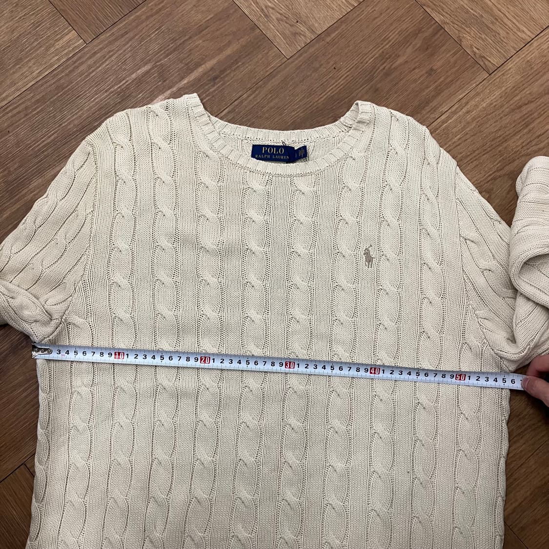 N62 폴로 꽈배기 케이블 니트 상품이미지5