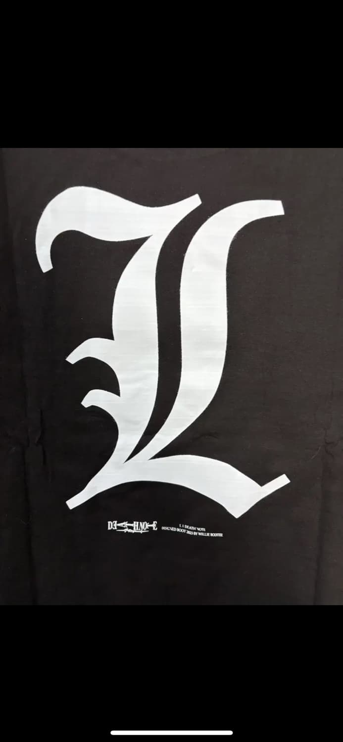 빈티지 데스노트 프린팅 반팔 H1617 상품이미지5