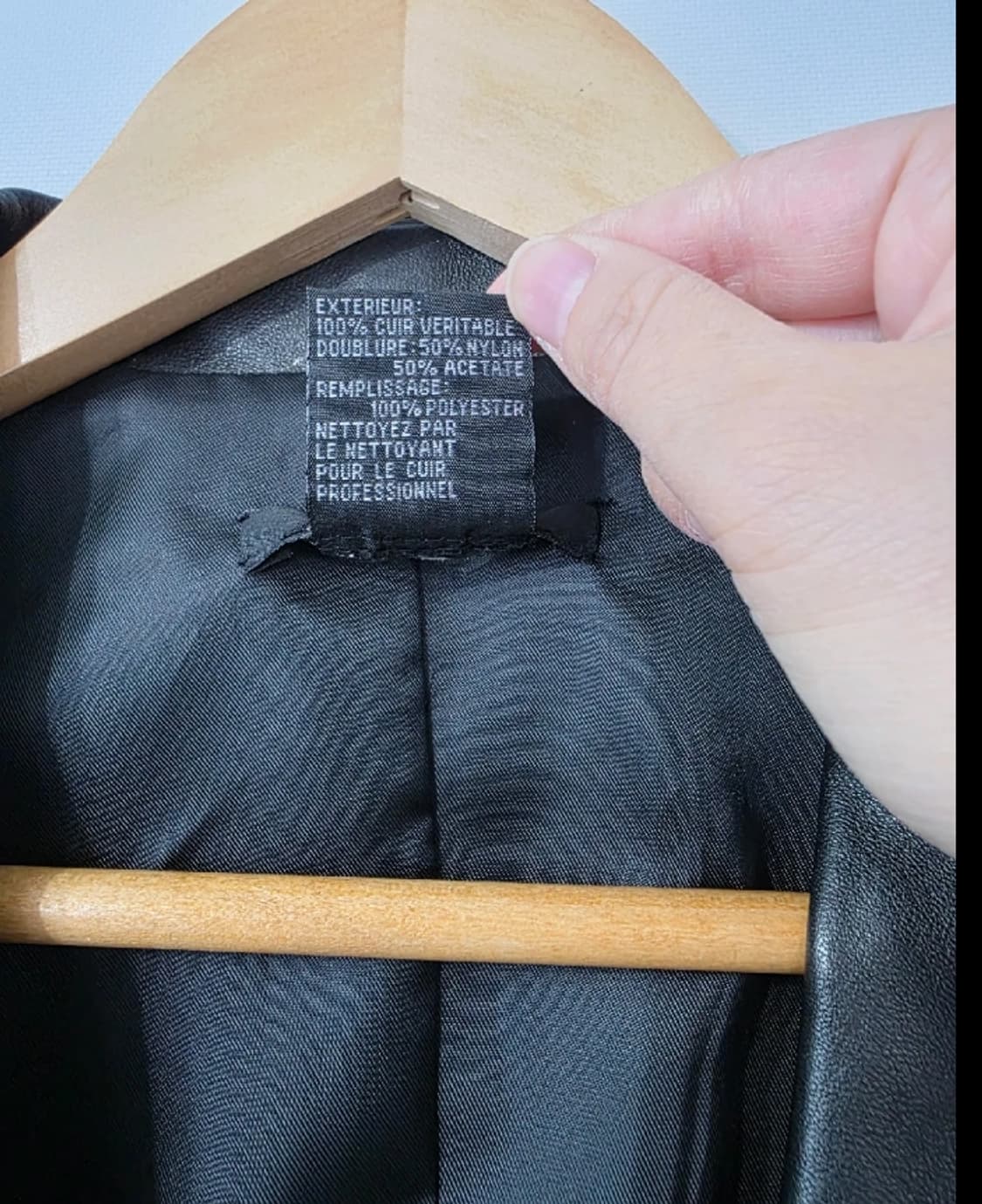 DKNY 블랙 가죽 자켓 ~55 상품이미지9