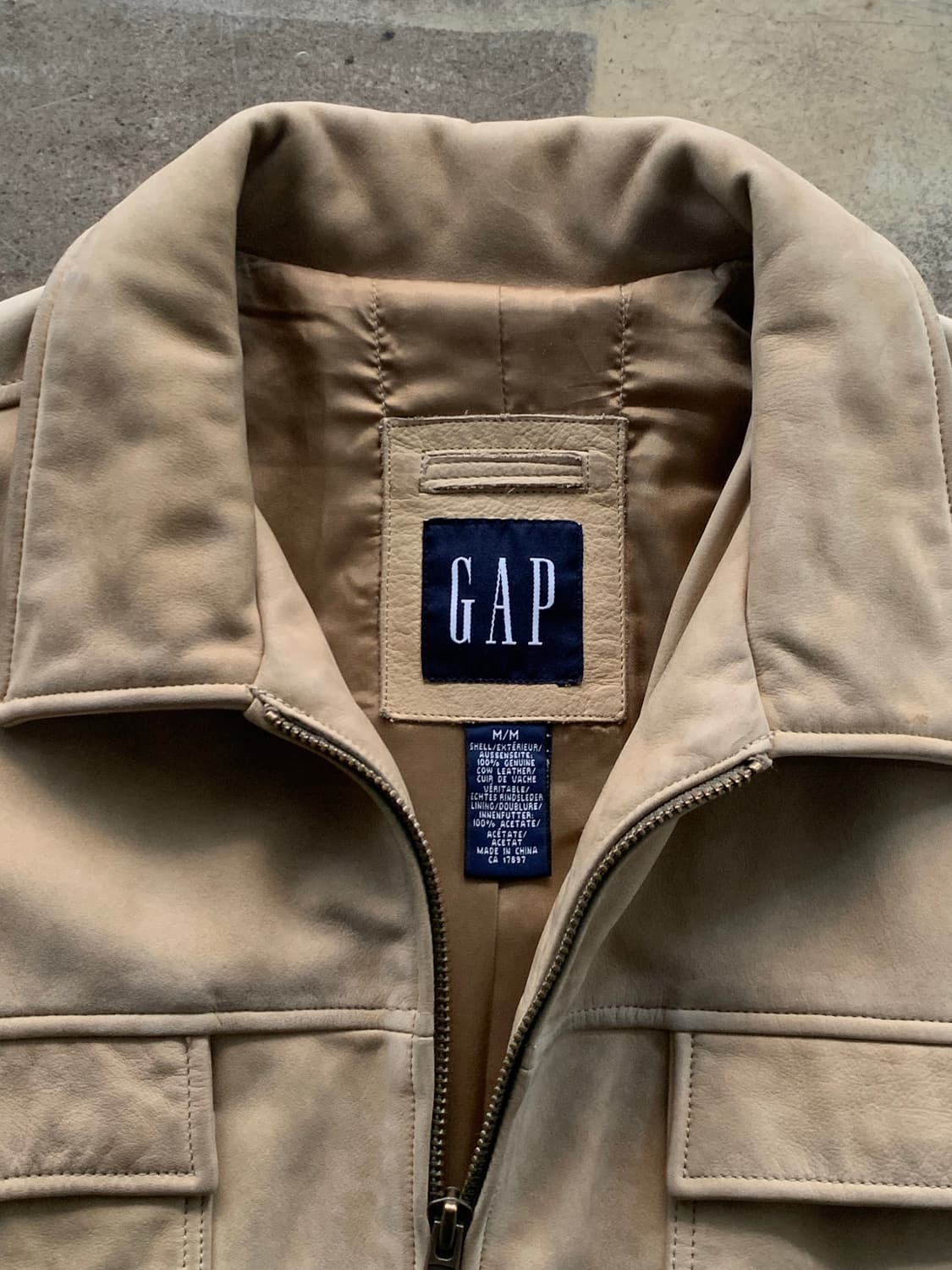 2000s 초반 올드 갭 레더 자켓 상품이미지3