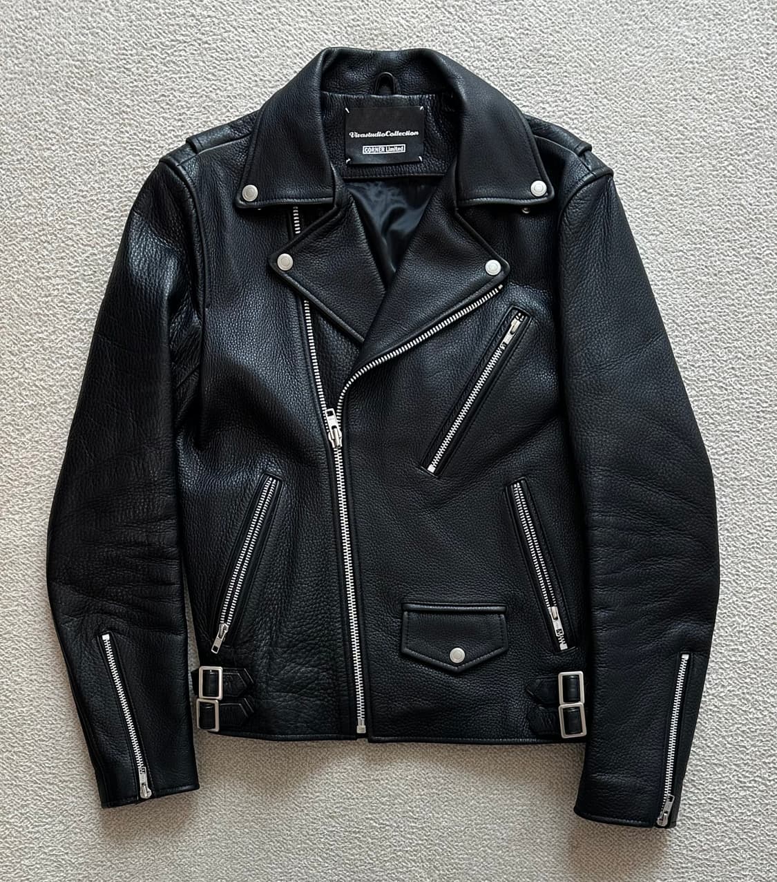 비바스튜디오 소가죽 라이더 자켓 상품이미지1