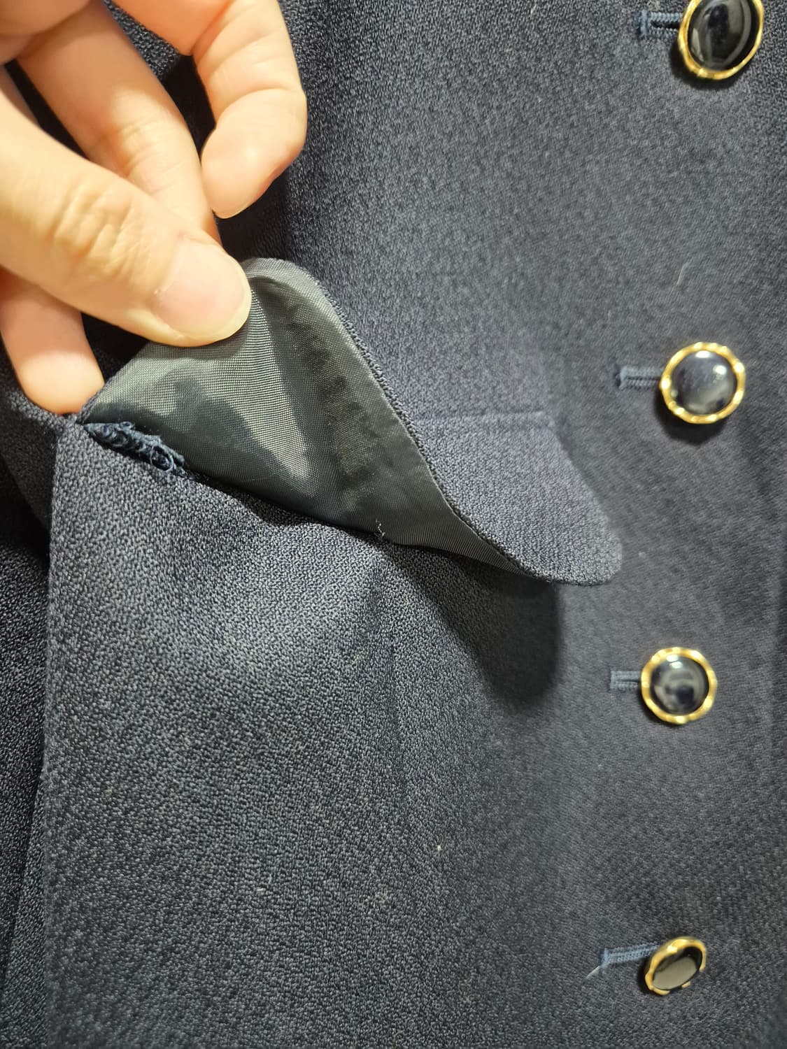 (세일)JPN . PRIVERITE 다크네이비 금장 버튼 자켓 상품이미지7