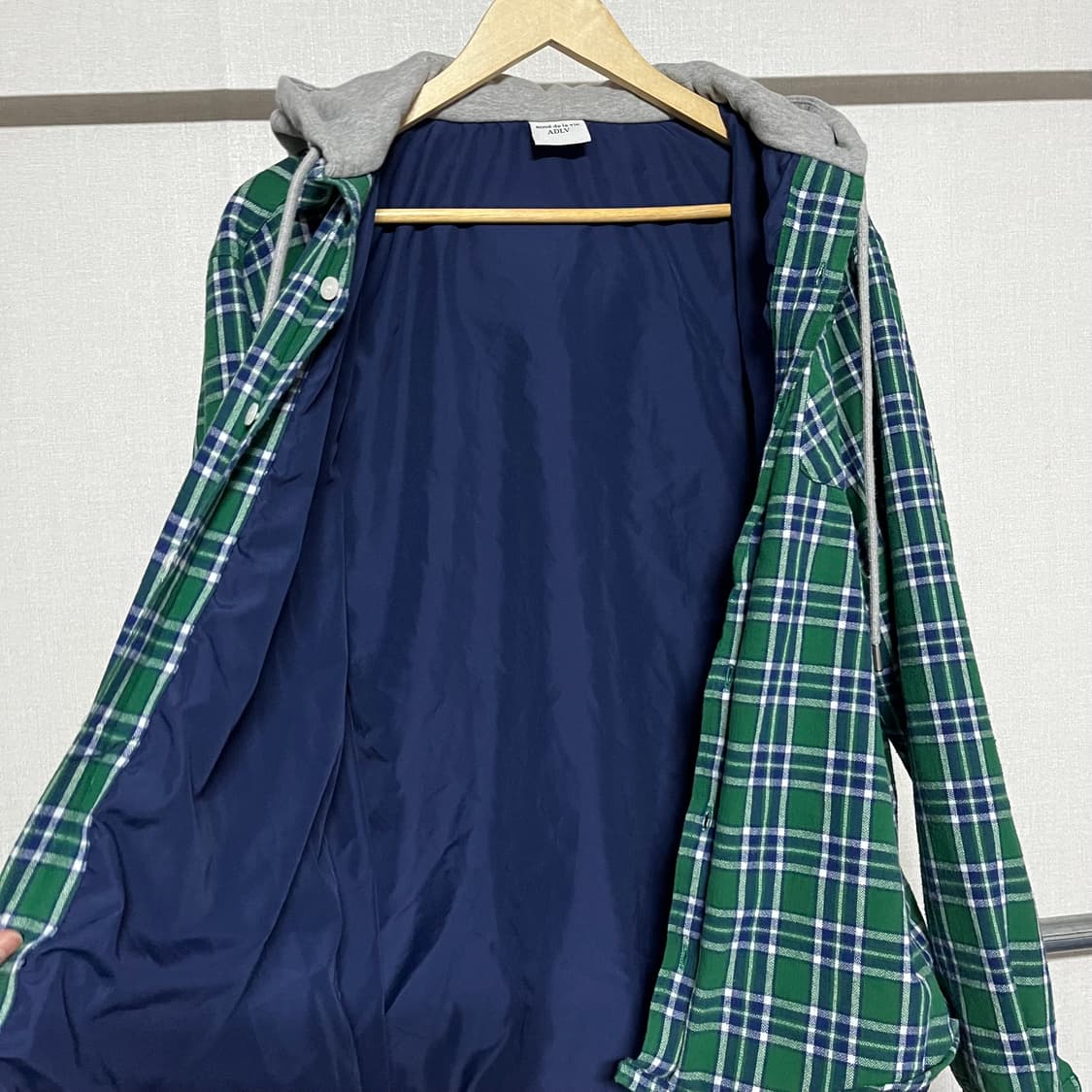 아크메드라비 후드 체크 셔츠 상품이미지7