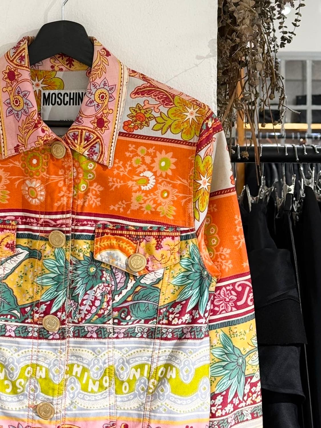 모스키노 진스 멀티컬러 플로럴 프린트 자켓 상품이미지3
