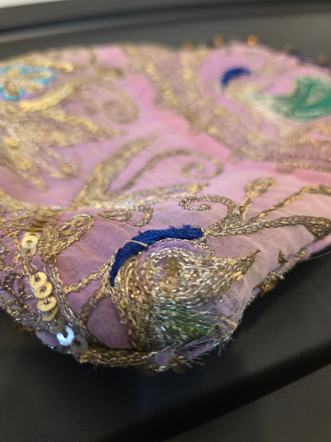 빈티지 체인 토트 자수 가방 상품이미지6