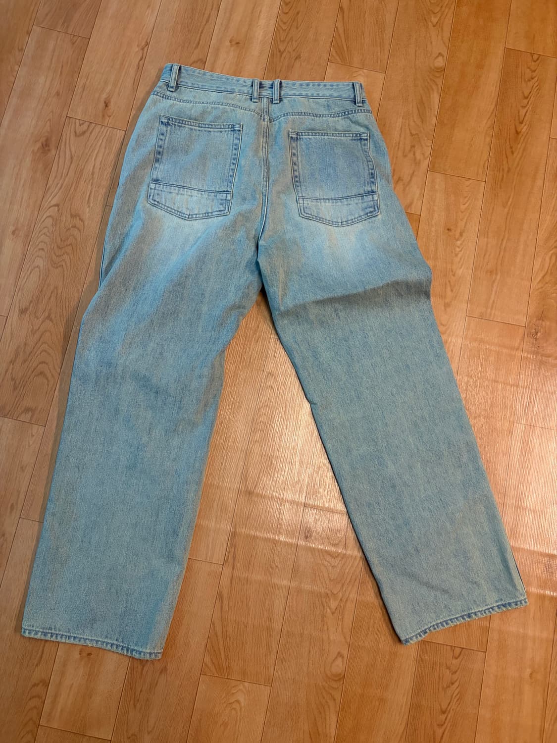 (2)러프사이드 드레이프 데님 블리치 상품이미지2