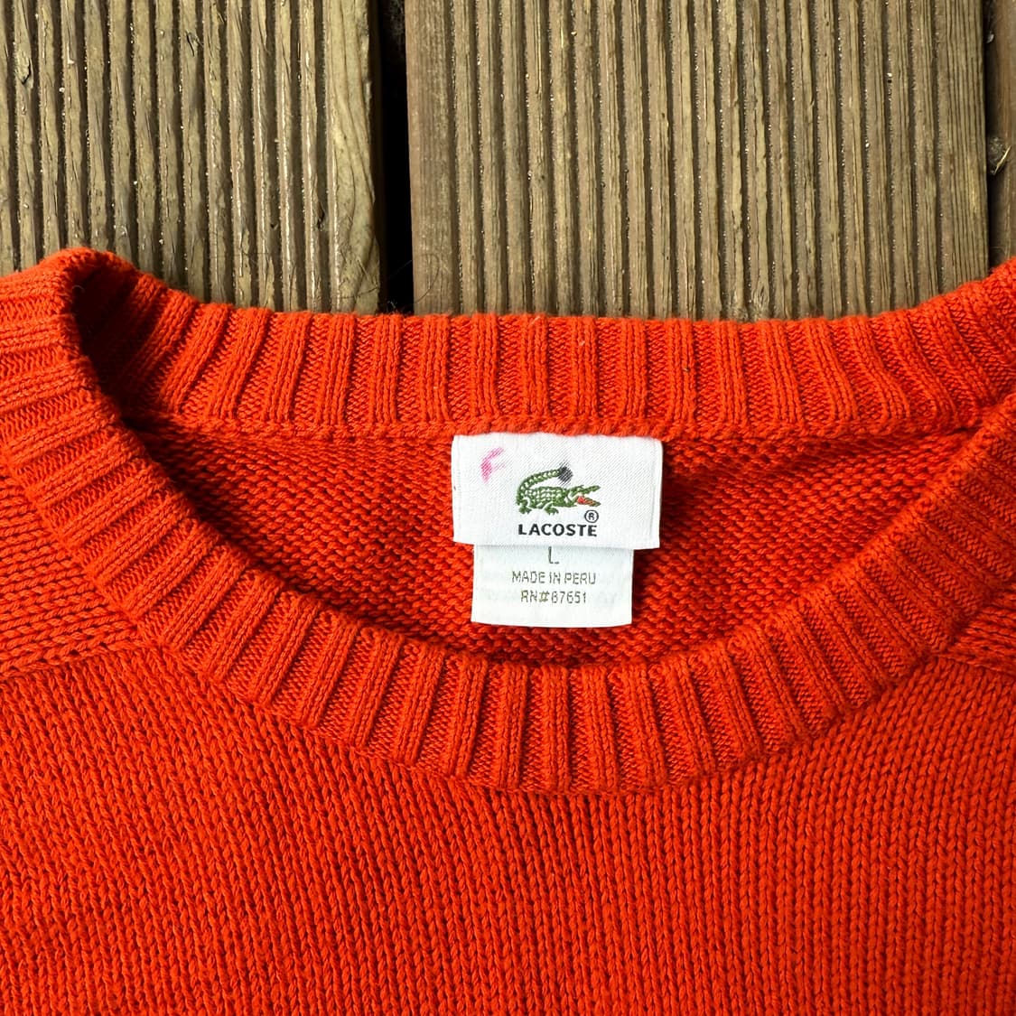 라코스테 니트 오렌지 상품이미지3