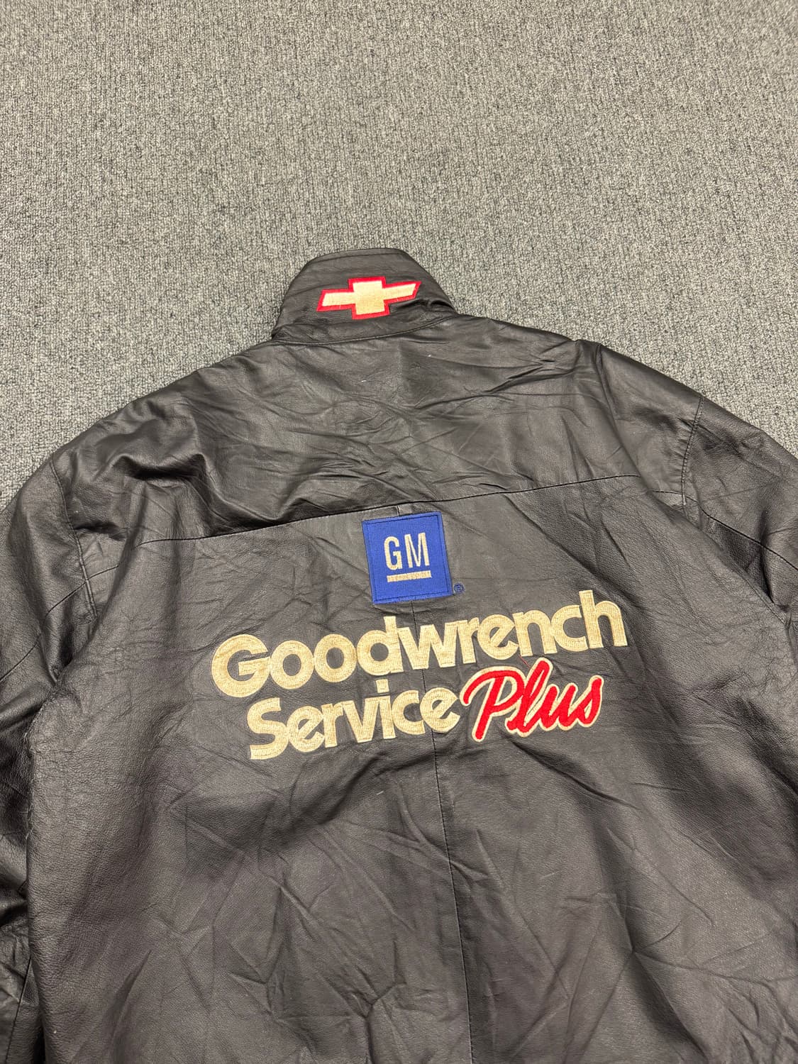 XL)제프 해밀턴 빈티지 GM 굿렌치 서비스 플러스 레더 레이싱자켓 상품이미지7