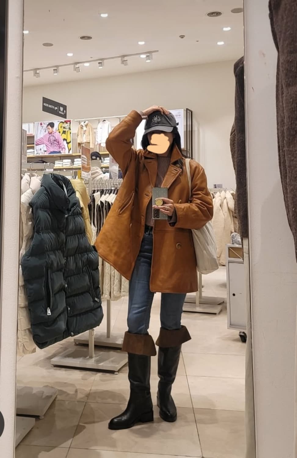 ZARA 오버니 가죽 부츠 39(250) 상품이미지6