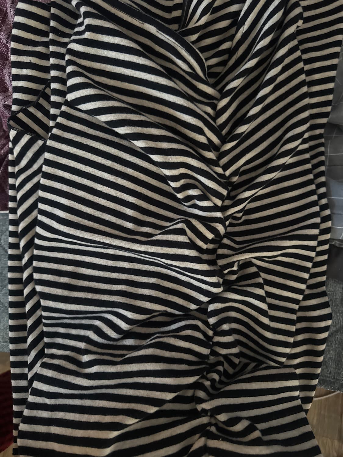 파르티멘토 우먼 PWC 투웨이 튜브탑 드레스_블랙 스트라이프 상품이미지2