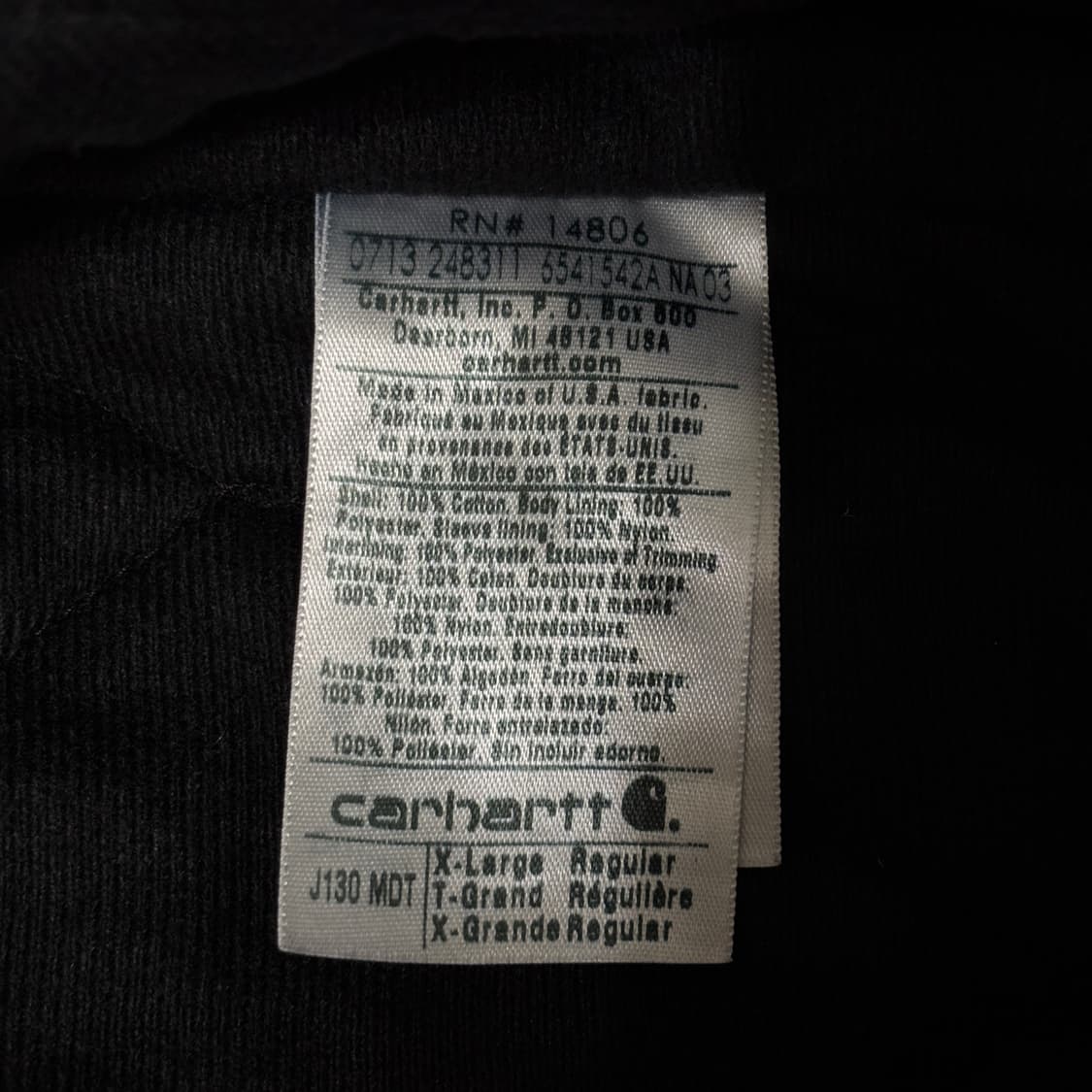 빈티지 칼하트 J130 액티브 자켓 MDT 상품이미지5