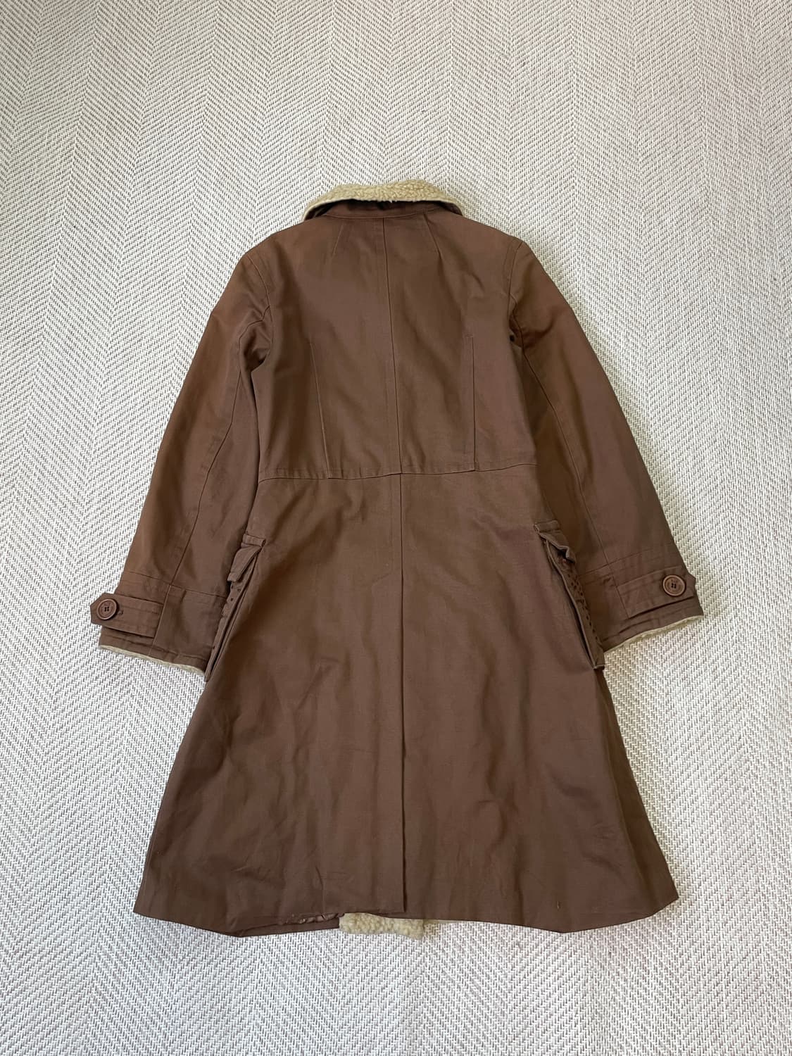 아르마니 익스체인지 스팽글 보아카라 롱 코트 상품이미지8