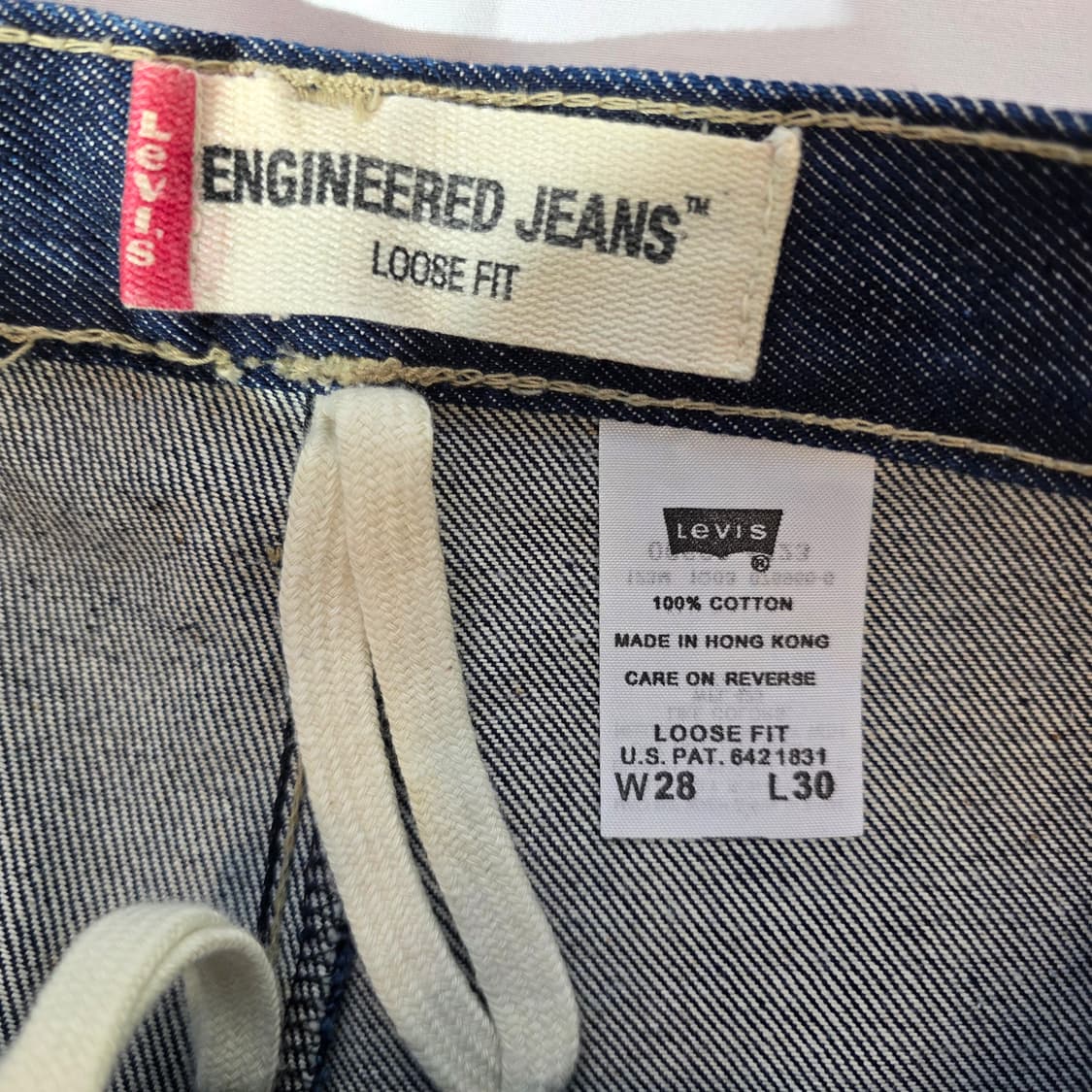 [W28L30]00s 리바이스 엔지니어드진 엔진 루즈핏 데님팬츠 상품이미지4