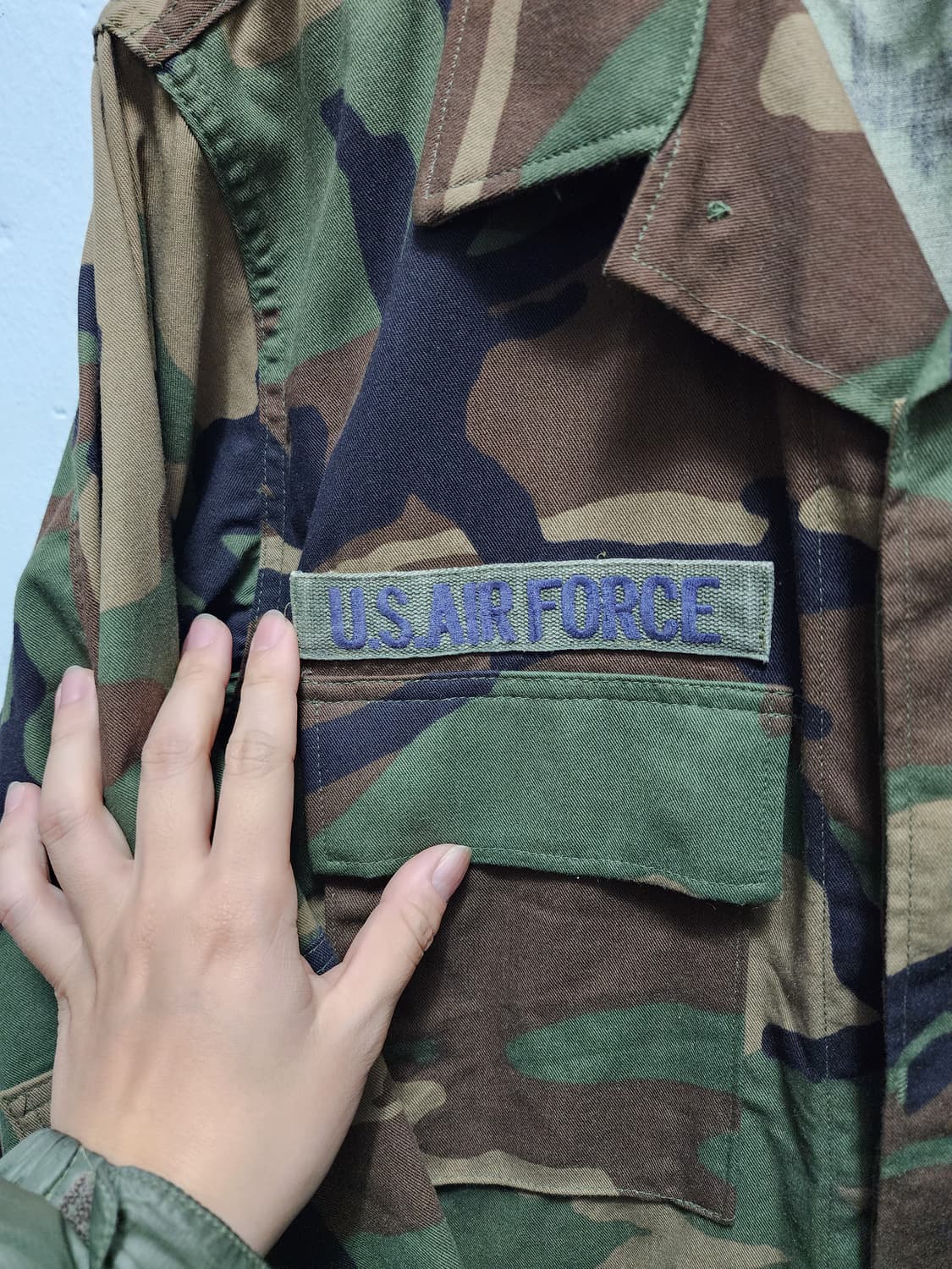 미군 우드랜드 공군 U.S. AIR FORCE 카모 자켓 상품이미지3