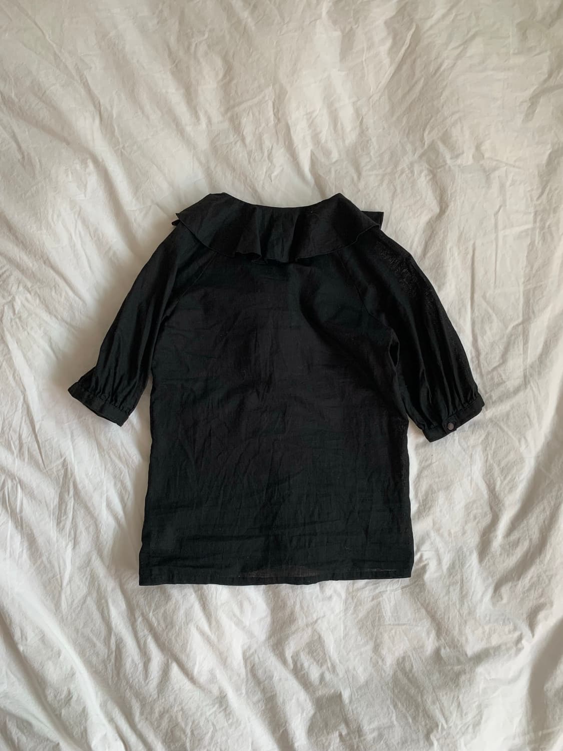 블랙 프릴 슬리브 상품이미지4