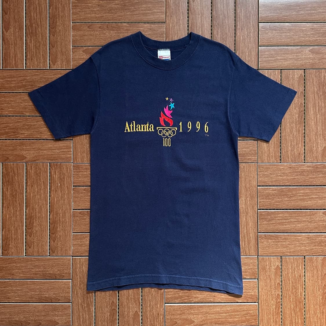 90’s Hanes usa atlanta olympic 1/2 tee 상품이미지1