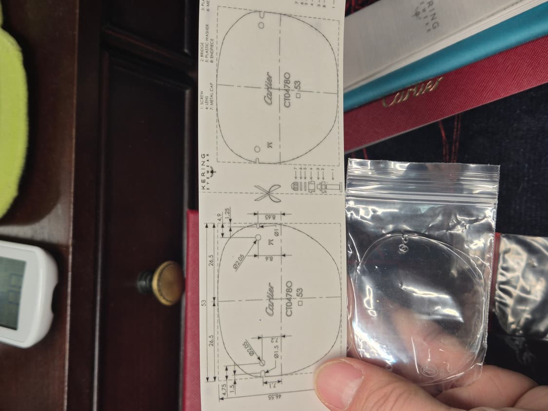 까르띠에 산토스 CT0478O 메탈 림리스 무테 안경 상품이미지10