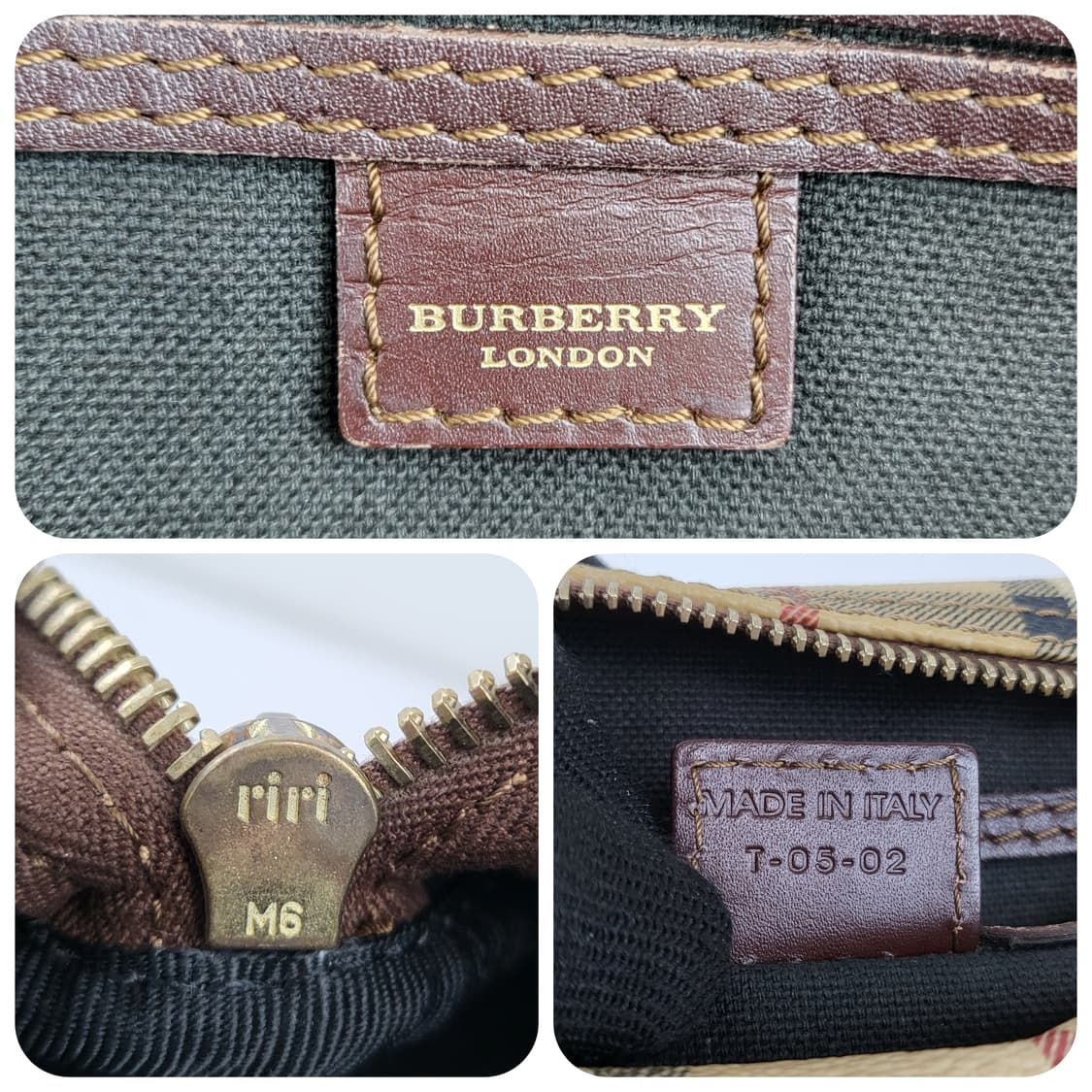 정품 버버리 헤이마켓체크 클래식 토트백 상품이미지9