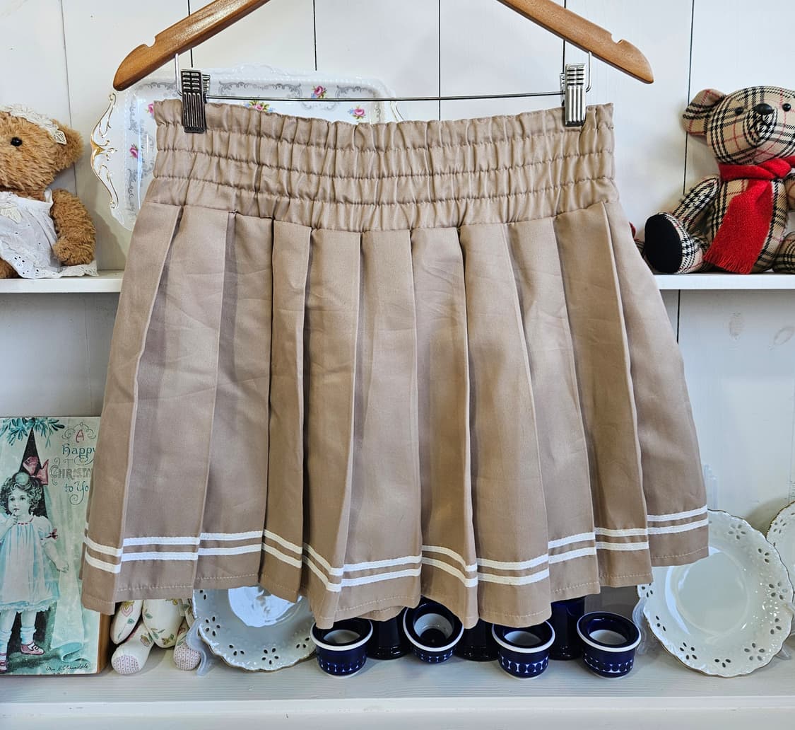 코르셋 레이스업 플리츠 스커트 상품이미지6