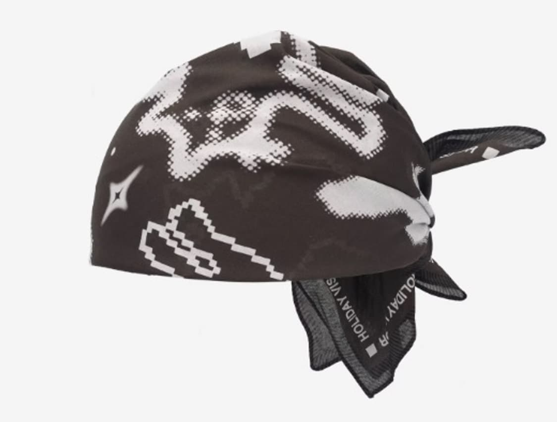 [새상품]도트 고양이 반나다 스카프 브라운 상품이미지6