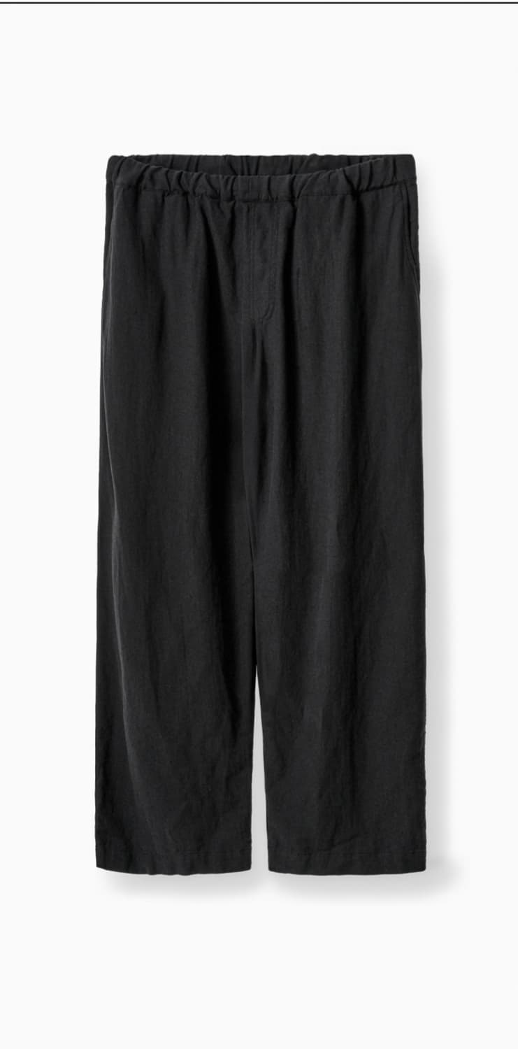 3)이얼즈어고 플리츠 컴포트 블랙 밴딩팬츠(새제품급) 상품이미지1