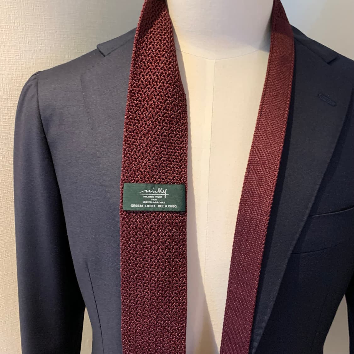 유나이티드 애로우즈 니트타이 100실크 슬림넥타이 A+등급 니키콜라보 상품이미지2