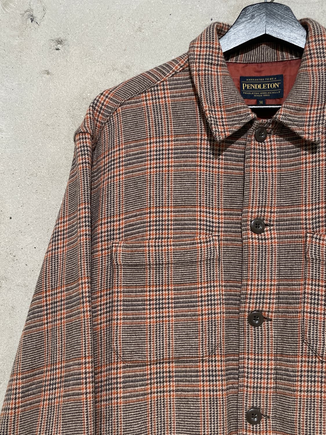 펜들턴 브라운 하운드 투스 체크 워크 자켓 상품이미지2