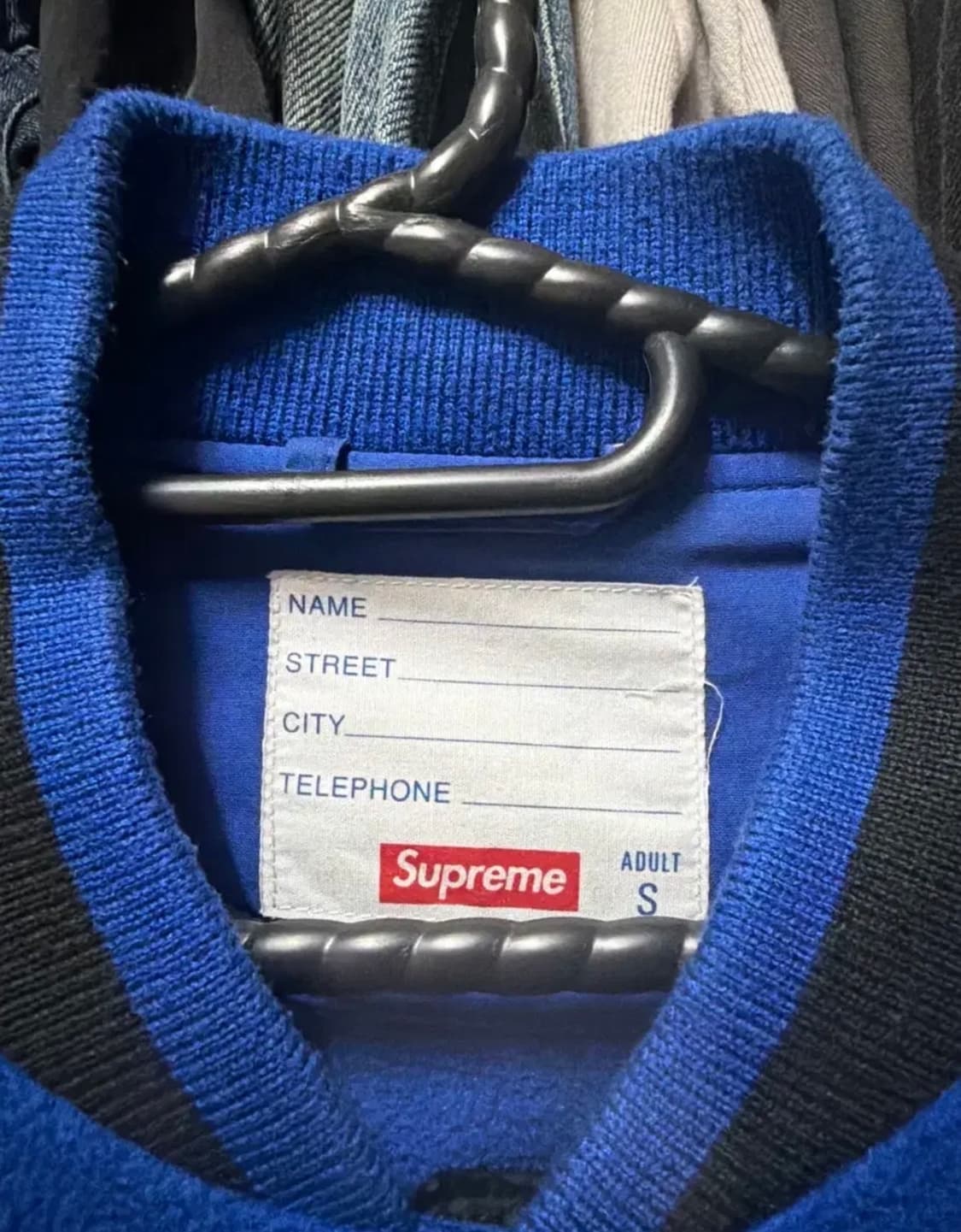 슈프림 플리스 바시티 블루 S 상품이미지3