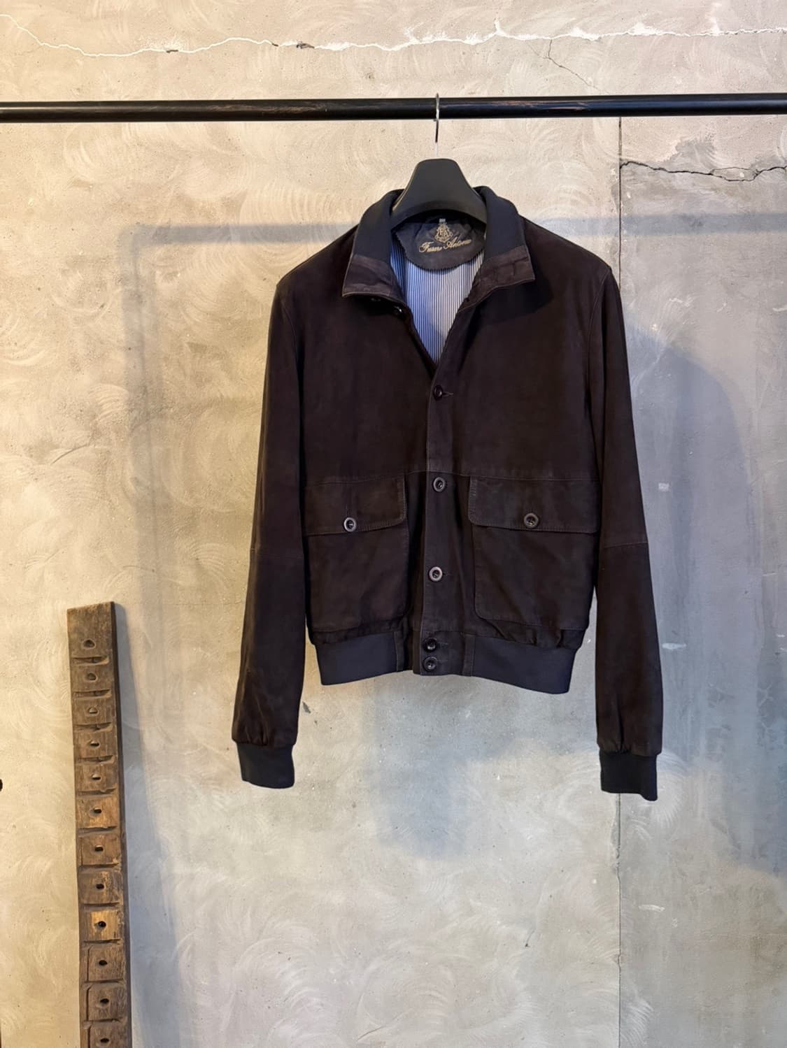 FUSARO ANTONIO 스웨이드 레더 해팅턴 자켓 100 상품이미지9